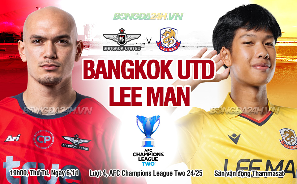Cuộc chạm trán căng thẳng Bangkok United sẵn sàng khẳng định vị thế trước Lee Man 1 Cuộc chạm trán căng thẳng Bangkok United sẵn sàng khẳng định vị thế trước Lee Man